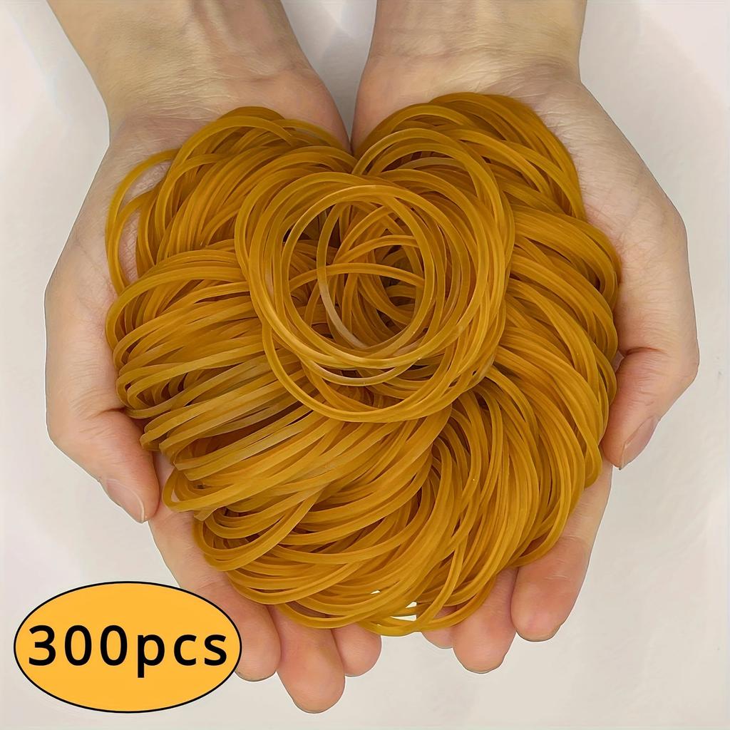 100/300/666 Stück Hochelastisches Gelbes Gummiband mit Einem Durchmesser von 38 Millimetern Langlebiges Naturkautschuk, Geeignet