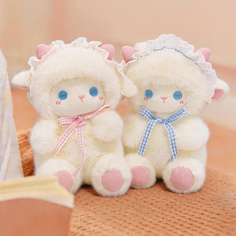 Sheep Plush Toys 19cm Lamb Stuffed Doll Squishy Kids Accompany Sleep Toy Adorably Home Decor Toys Birthday Surprise Gifts