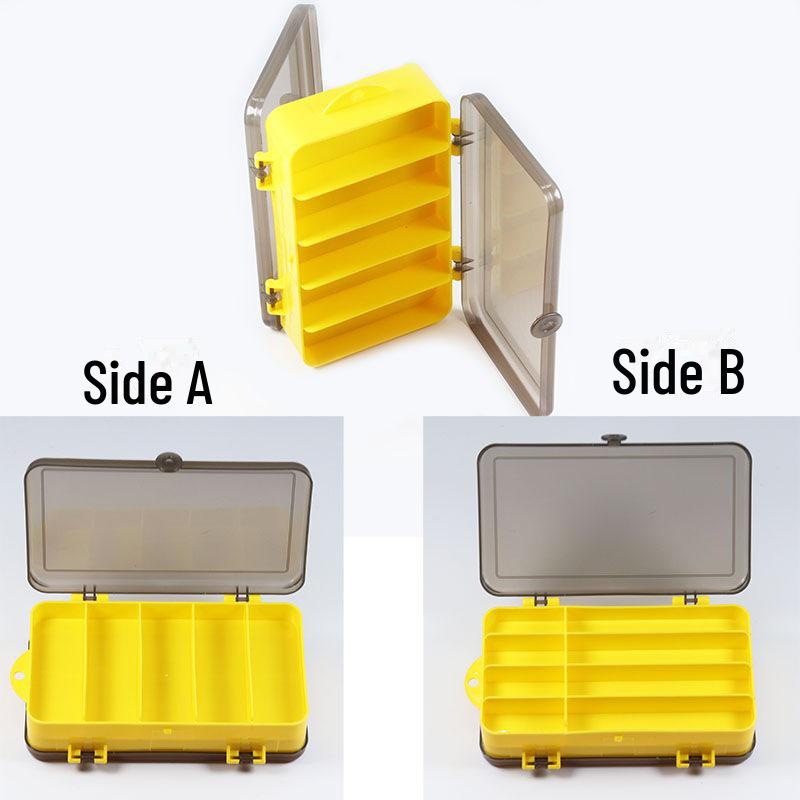 Double-sided Lure Box for Storing Small Accessories, Fake Bait, and Fishing Tools. Perfect for Outdoor Use.