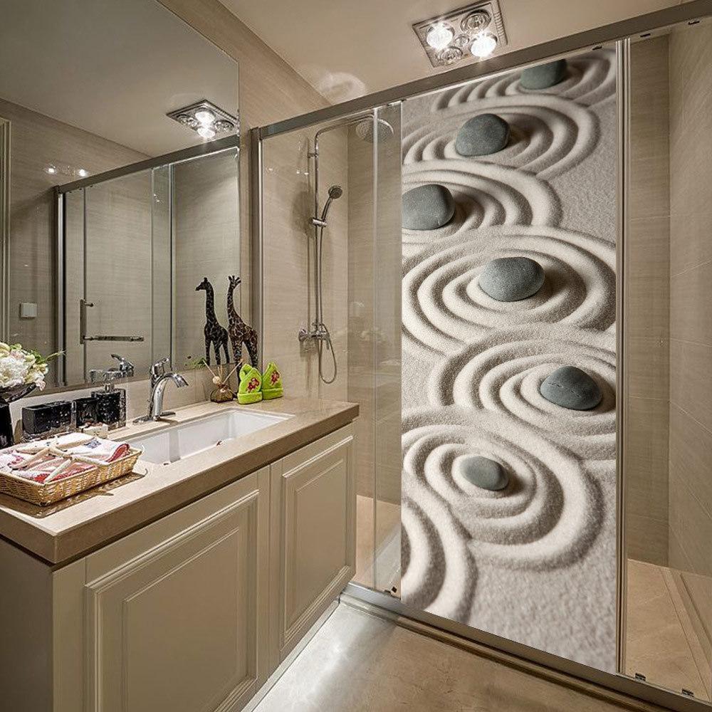 3D-Türaufkleber mit Kopfsteinpflaster-Simulation, selbstklebende Tapete zum Abziehen und Aufkleben, Wandaufkleber, Dekoration, abnehmbarer Vinyl-DIY-Wandaufkleber