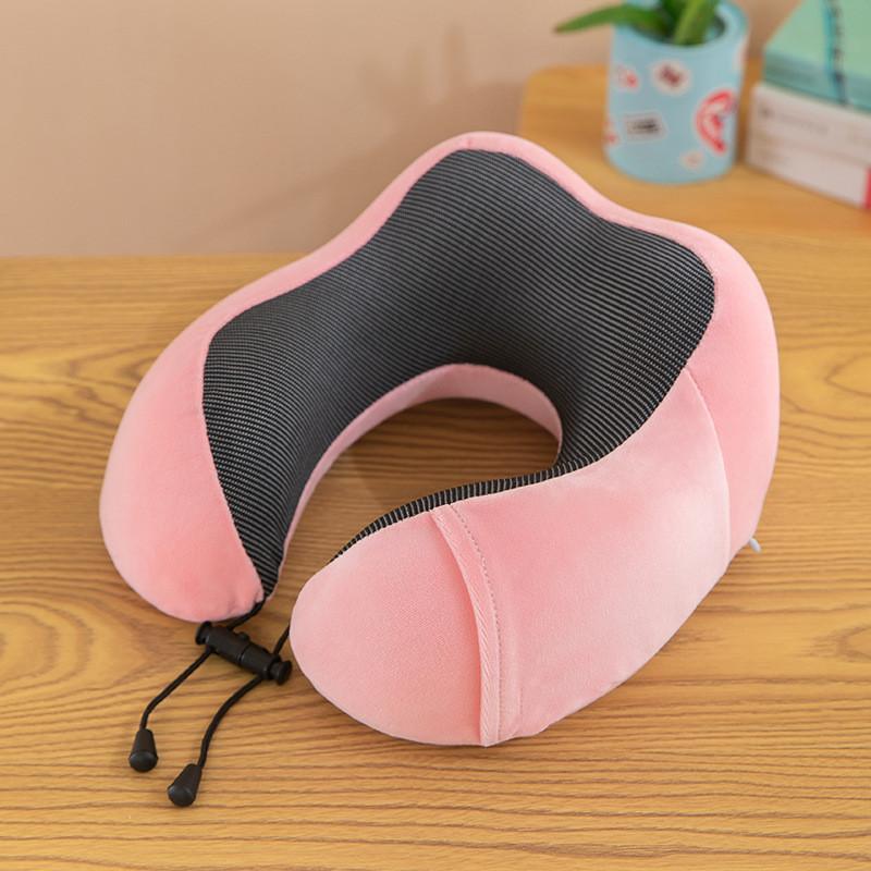 Modern U Shaped Memory Foam Cervical Pillow With Ultra Soft Fabric For Home And Travel