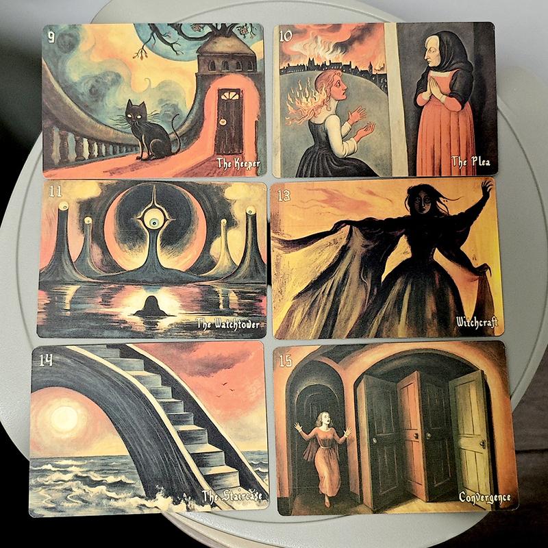 52 Enigmatic Cards 10.5*7.5Cm Felix Nacht'S Gallery Of Hallucinations Oracle Deck
