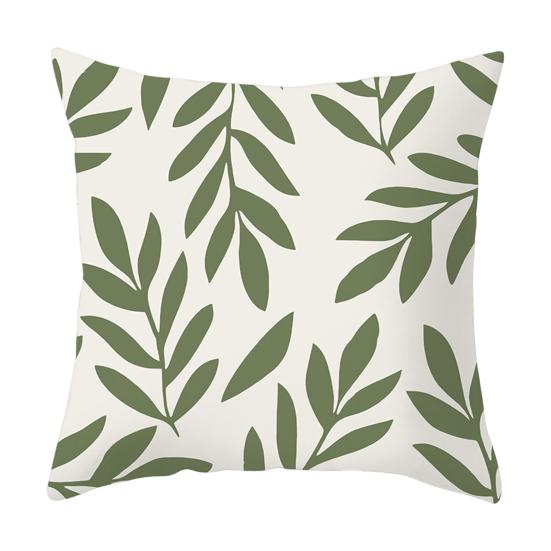 

Чехол на подушку, практичный моющийся мягкий чехол для подушки с зеленым растением, чехол для дивана-кровати, автомобильного сиденья, наволочка для подарка B