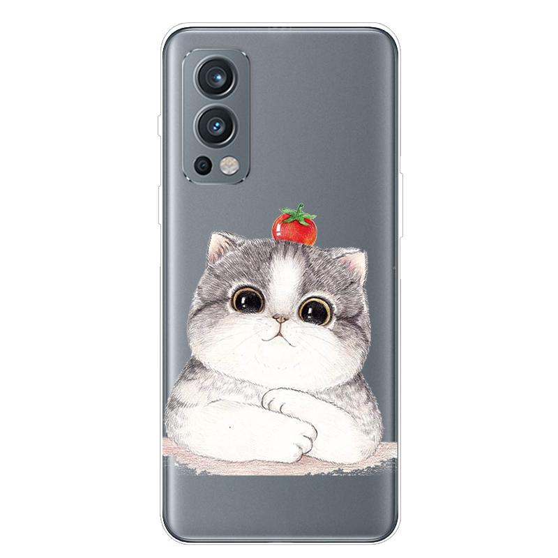 Für OnePlus Nord 2 5G Hülle TPU Silikon Weich Cartoon Transparent Hülle für One Plus Nord 2 5G Handyhülle Nord2 5G Transparente Coque