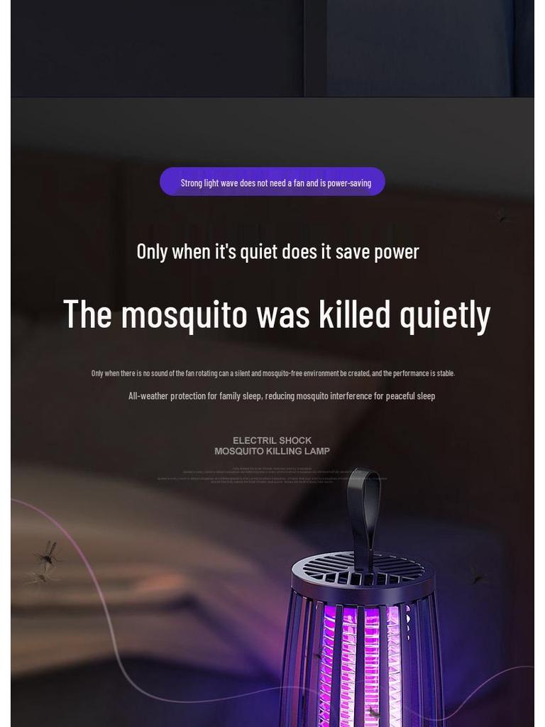 USB Rechargeable Portable Outdoor Mosquito Killer Lamp for Home and Dorm
