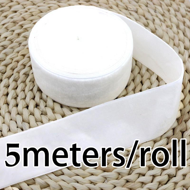 (5 Meter/Rolle) 40mm Samtband Großhandel Geschenkverpackung Dekoration Weihnachtsklipspitzenband Handgefertigte Feiertagsparty-Dekoration