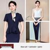 Premium Women's Summer Short-Sleeve Suit Set - Elegant Skirt Suit for Professional and Stylish Workwear