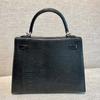 Lizard Pattern Leather Bag Second Generation 25cm Portable Shoulder Messenger Bag Commuter Bag Simple and Fashionable