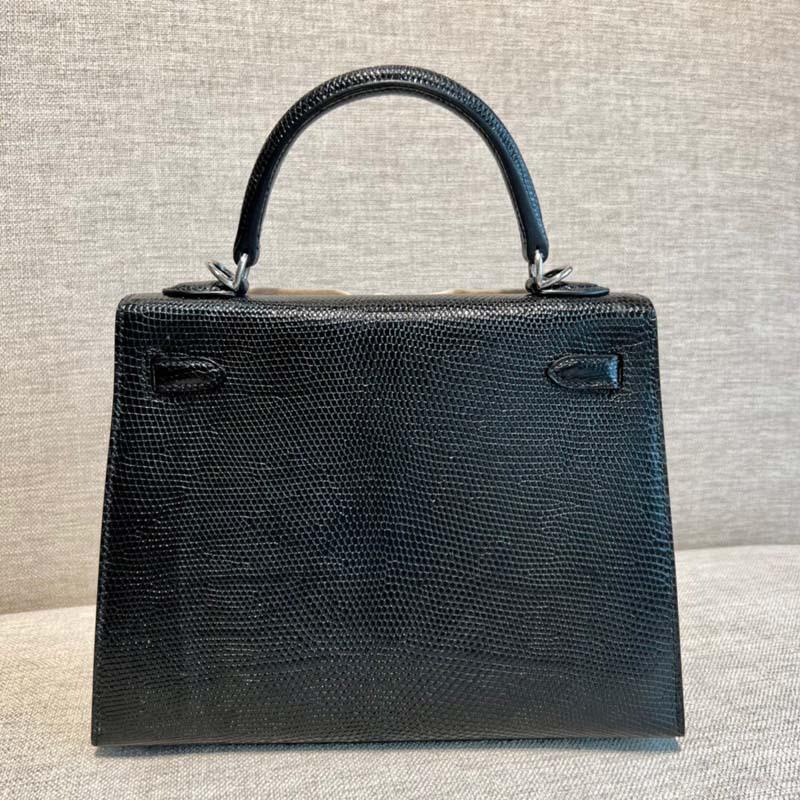 Lizard Pattern Leather Bag Second Generation 25cm Portable Shoulder Messenger Bag Commuter Bag Simple and Fashionable