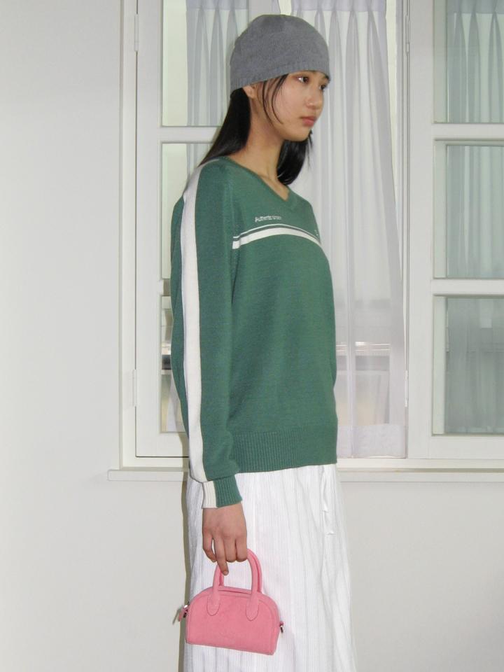 SINOON Track Authentic V-Neck Knit (Green)