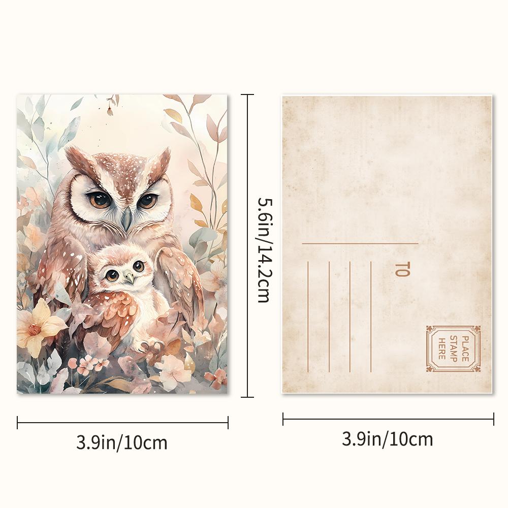 32 Pcs, Vintage Animal Postcards, Wall Stickers, Mailing Cards, Greeting Cards, DIY Postcards, Souvenir Postcards, Decorations