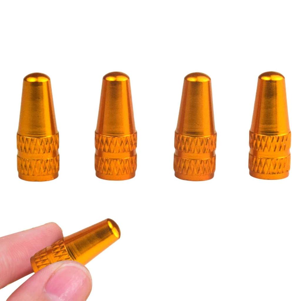 Mdikawe Bicycle Valve Caps, 4 Pcs Bicycle Tire Valve Stem Cap Bicycle Air Tire