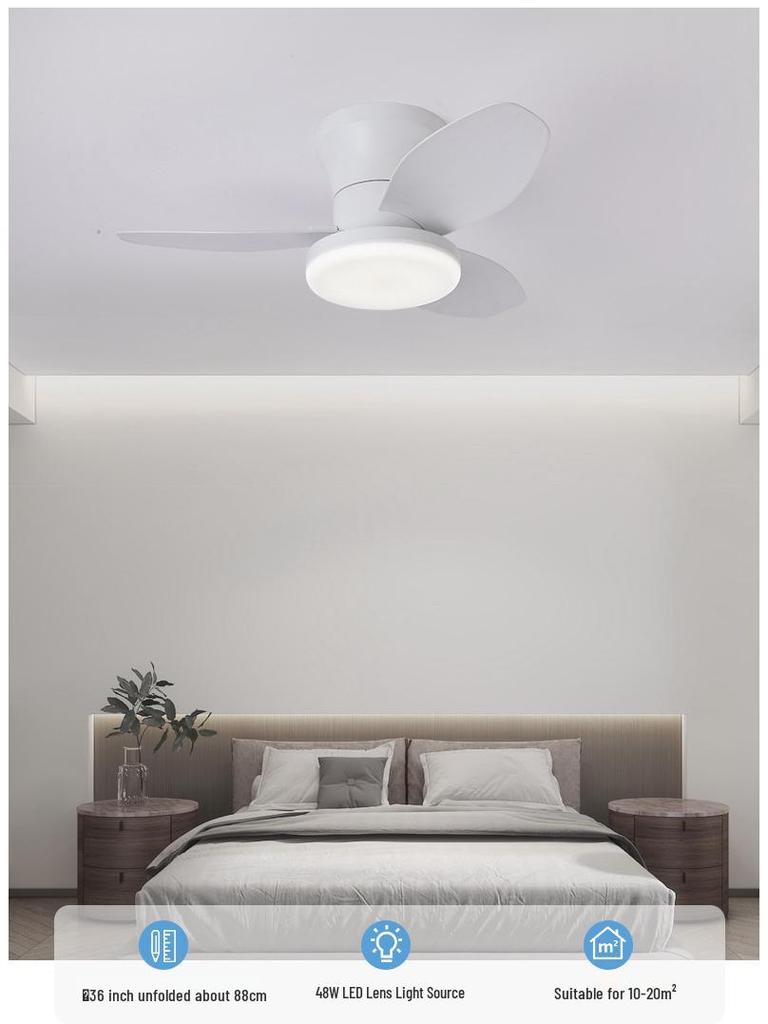 2025 Retro Ceiling Fan Light with Integrated Variable Frequency Chandelier for Living and Dining Rooms