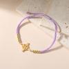 Witch Knot Bracelet Women Men Stainless Steel Beads Charm Black Red Blue Purple Rope Bracelets Amulet Witchcraft Jewelry