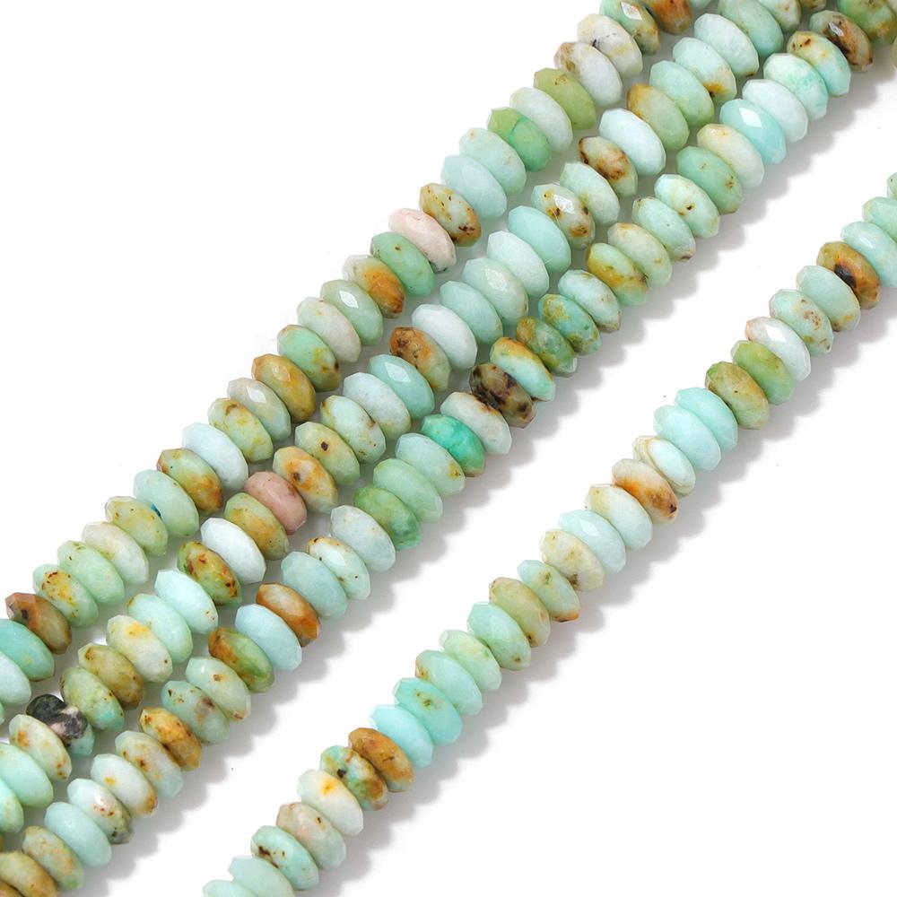 2x5mm Natural Australia Jades Stone Flat Round Loose Spacer Beads for Jewelry Making Supplies DIY Bracelet Necklace Accessories