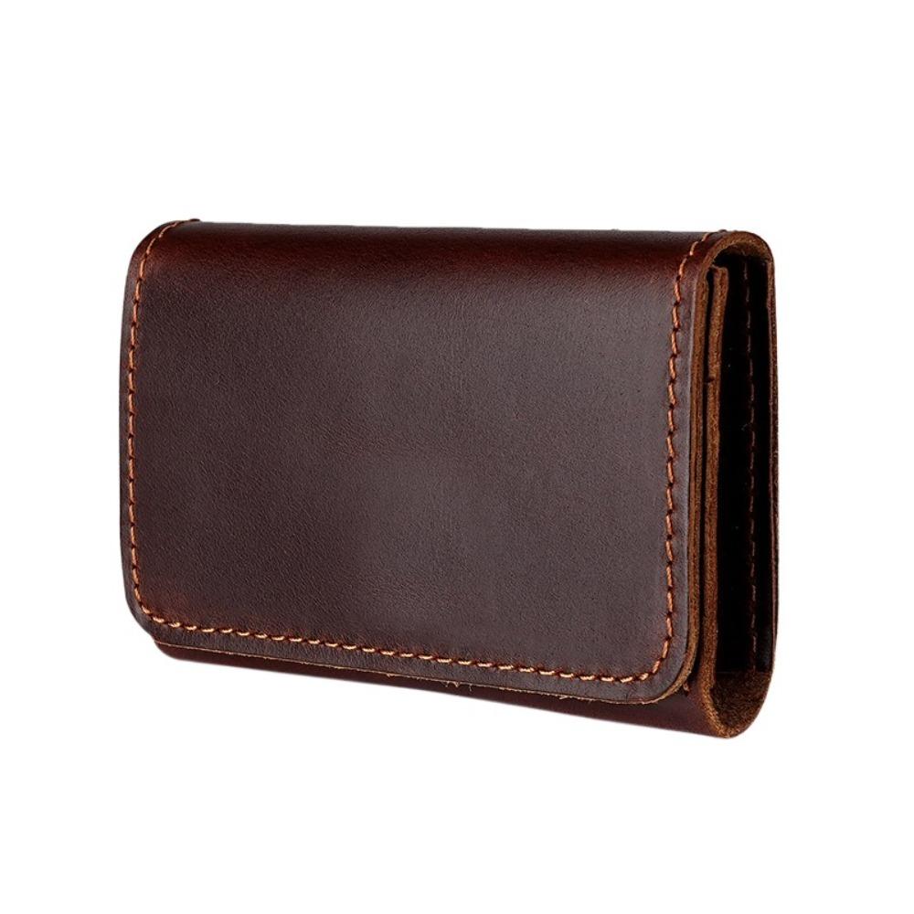 Small Card Holders Clutch Leather Card Holder Fashion Design Men Short Wallet  Travel