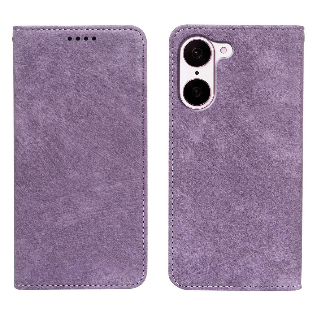 For OnePlus Ace 5 Racing 5G/Nord CE 5G Case Strong Magnetic Leather Wallet Phone Cover with Striped Texture