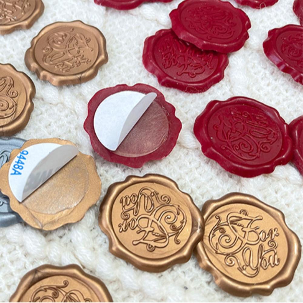 10pcs Personalized Wax Seal Stickers Self Adhesive Envelope Seal Stickers  Valentine's Day