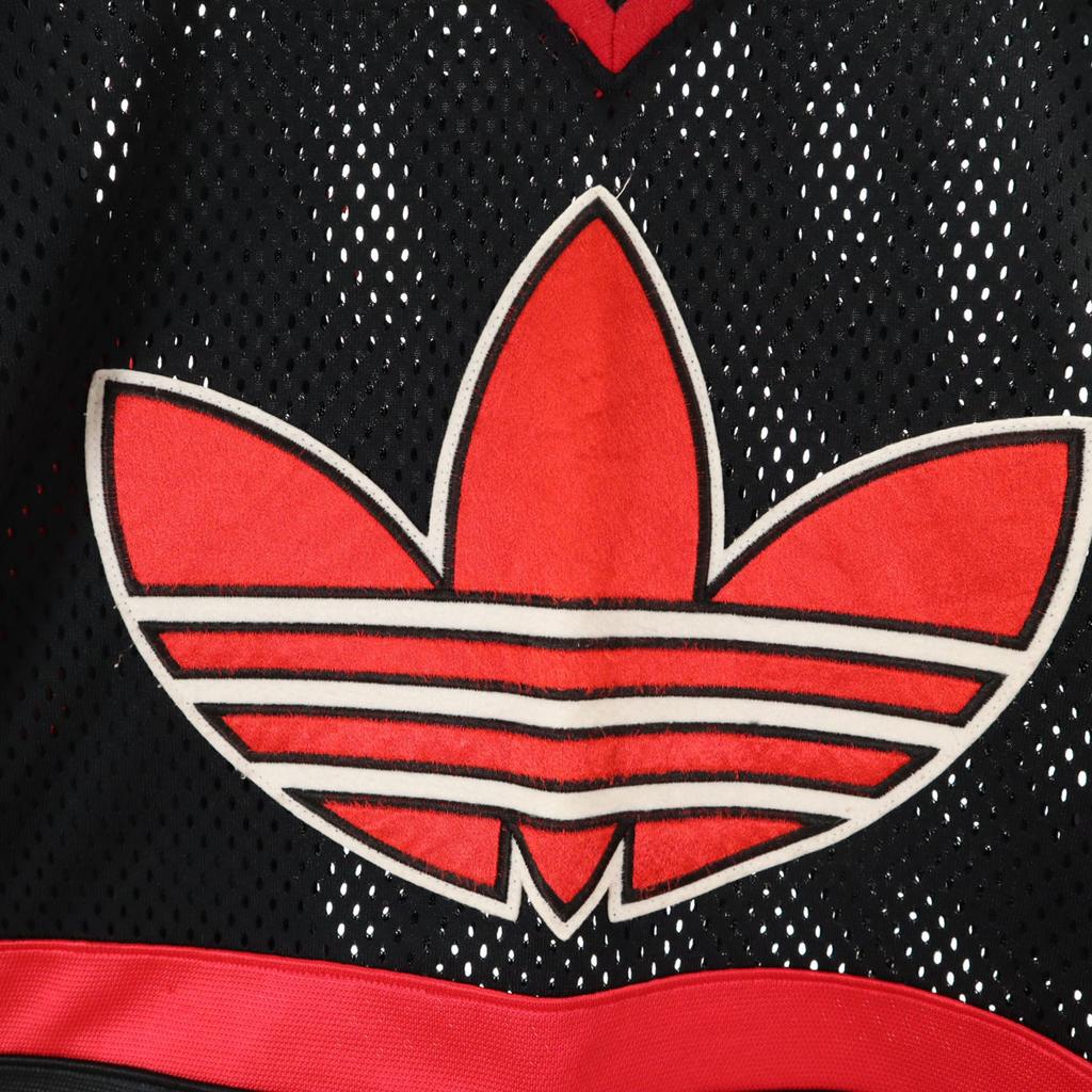 Adidas 80s Made In Japan, Made by Descente, Vintage Trefoil Logo Long Sleeve Mesh Piste Men's Used