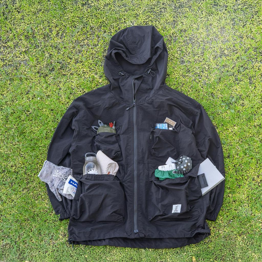 [DOD] Pocket Breaker M Outdoor Camping Windbreaker Unisex Water-repellent UV Protection (99%+ UV Protection) Mountain Parka Hooded Loose Fit