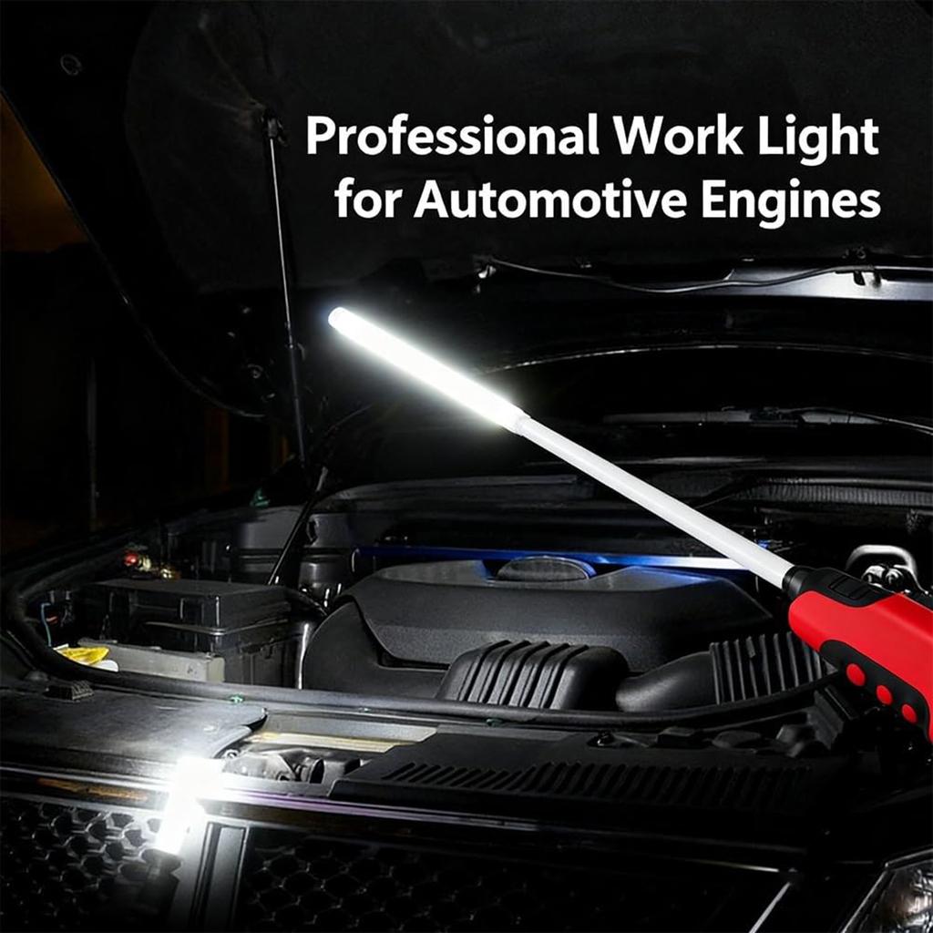 Flexible LED Flashlight Stick,Work Light With High- LED, 3 Brightness Modes, Rechargeable Flexible Light For Mechanics, Car Repairs