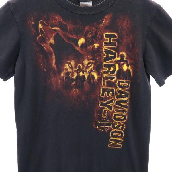 HARLEY DAVIDSON Short sleeve T-shirt S black Men's Used