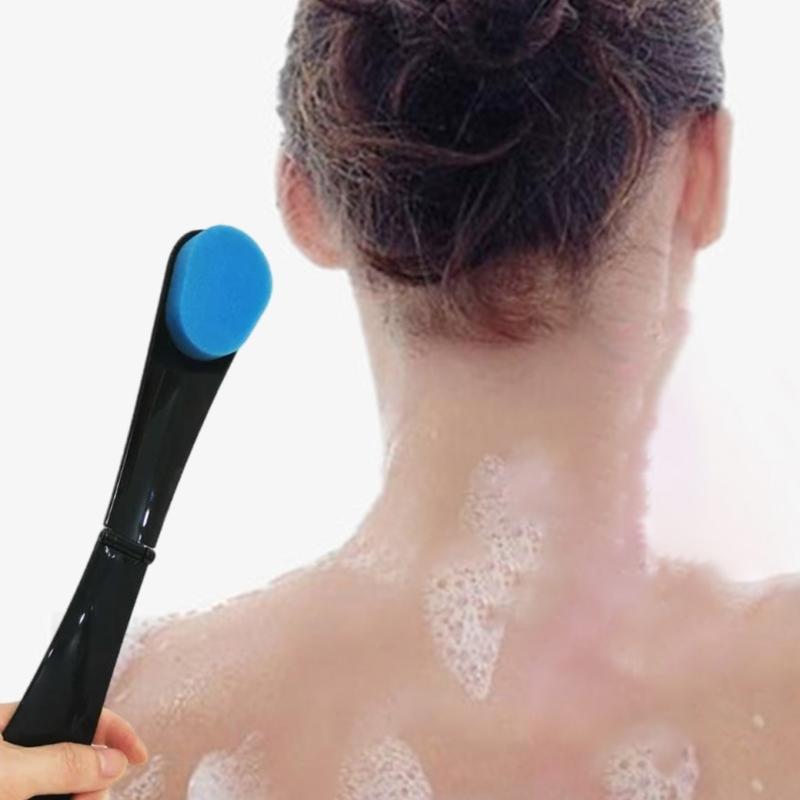 Langstiel Badeschwämme Rückenwascher Badeutensil Hautreinigung Körperpeeling Rückenwascher Bürste Lotionapplikatoren