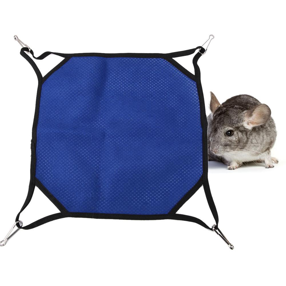 Small Pet Mesh Hammock Hamster Rodent Squirrel Nest Activity Hanging Bed(L)
