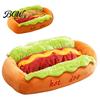 Morbido Nido per Animali in Velluto a Coste, Cuccia a Forma di Hot Dog, Morbido Accogliente Accoccolabile, Cuscino Rimovibile Lavabile, Divertente Calda Cuccia per Gattini, Coniglietti Peluche, Cani Piccoli, Gatti