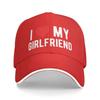 I Love My Girlfriend Baseball Cap Summer Sun Hat Gift Women Trucker Hats Snapback Unisex Dad Caps