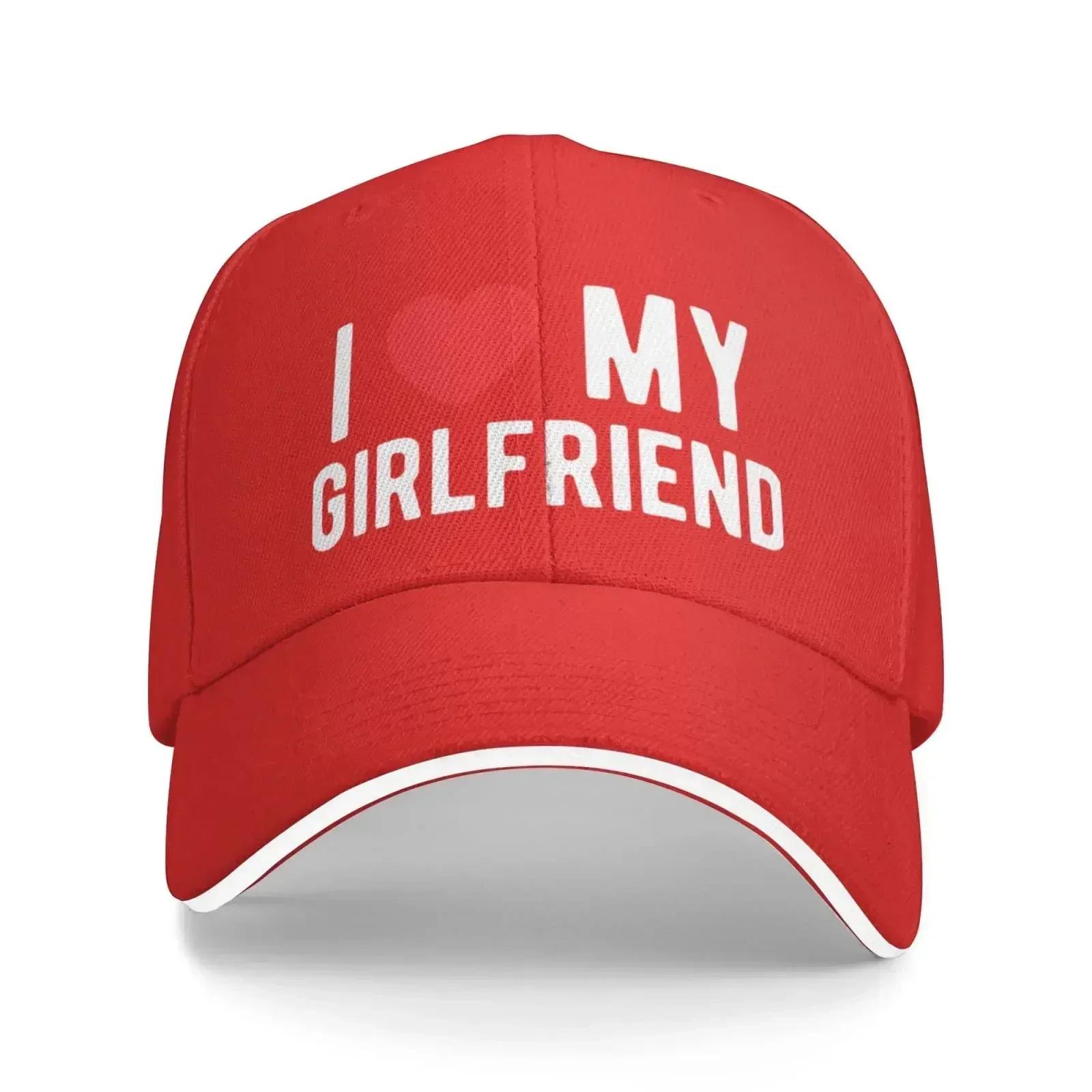 I Love My Girlfriend Baseball Cap Summer Sun Hat Gift Women Trucker Hats Snapback Unisex Dad Caps Adjustable
