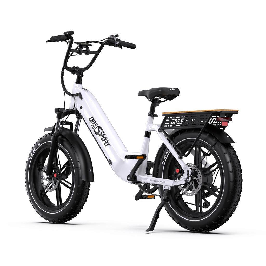 ONESPORT OT08 Electric Bike for Adults, 48V 18Ah Removable Battery 20x4.0 Fat Tire All-Terrain E-Bike with Shimano 7-Speed & APP Control