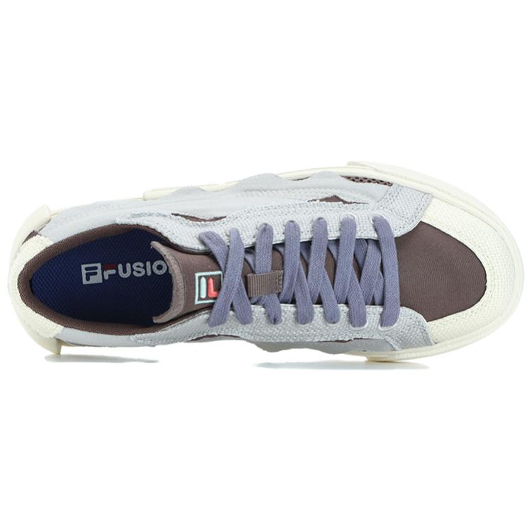 FILA Fusion Casual Low-Top Canvas Shoes Women sneaker Gray Brown T12W332103FQD