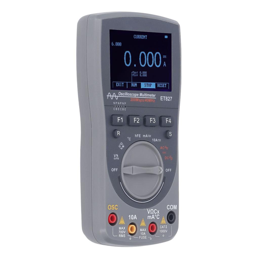 40MHz Oscilloscope Multimeter Waveform Automatic Mode 200Msps Sampling Rate Multimeter