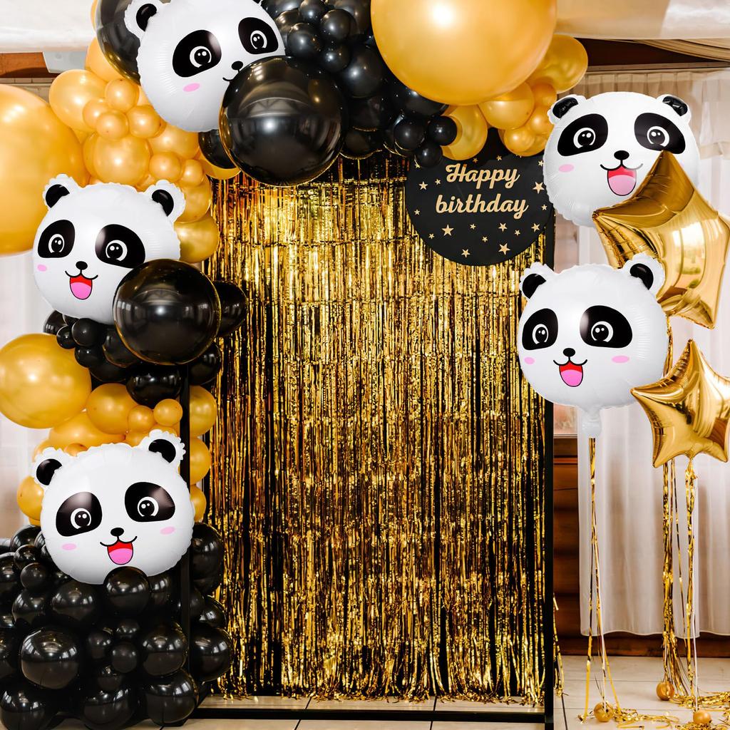ledmomo 30pcs Panda Panda Balloons Cute Animal 100th Day Celebration Birthday Birthday Birthday Balloons, 45cm38cm, Balloons, Decorations, Boys,