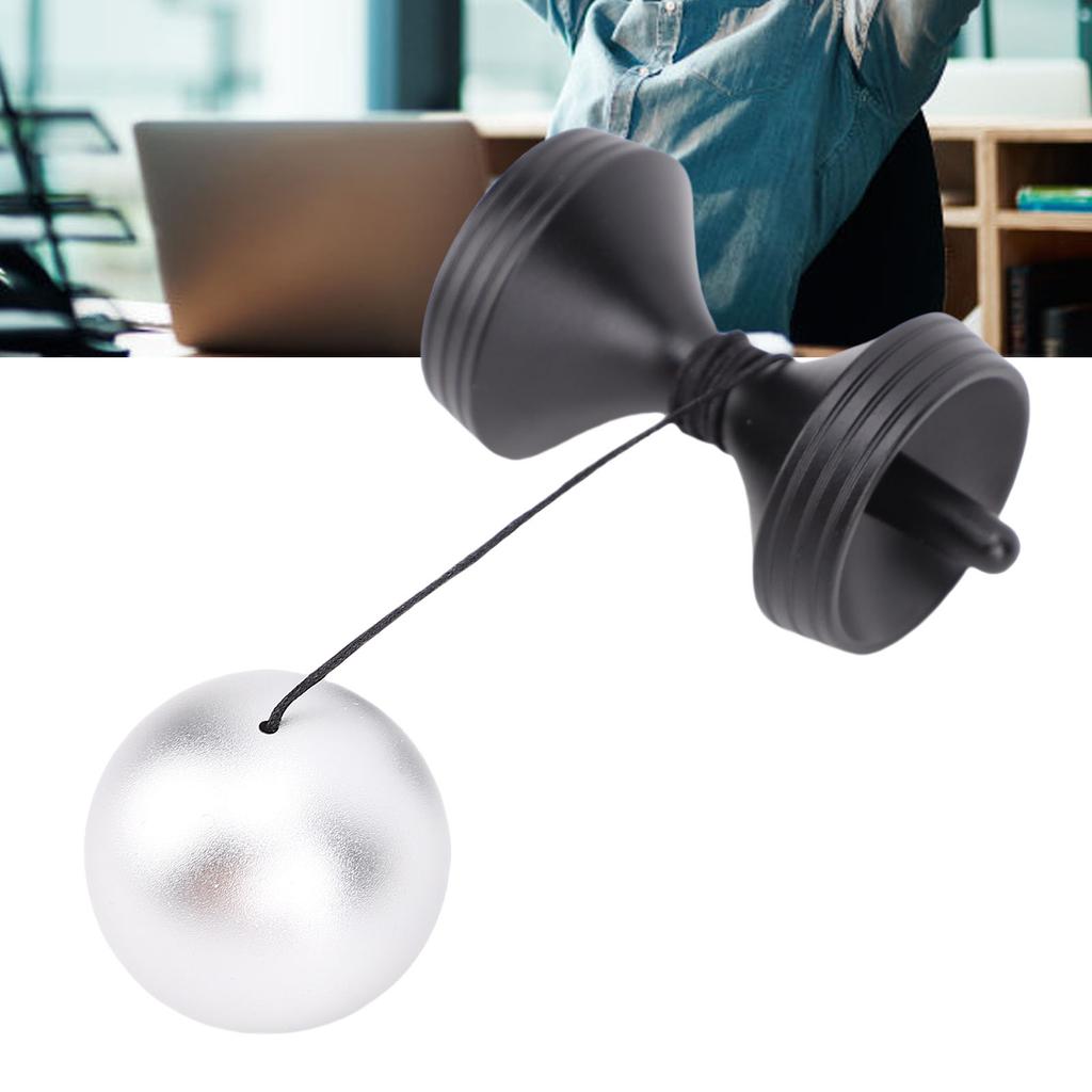 Desk Toy Stress Relief Rotating Gyroscope Desktop Decompression Toy with Silicone Cover for