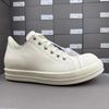 Herren Dark Vollnarbenleder Low-Top Skate-Schuhe - Unisex Klassisch & Trendig