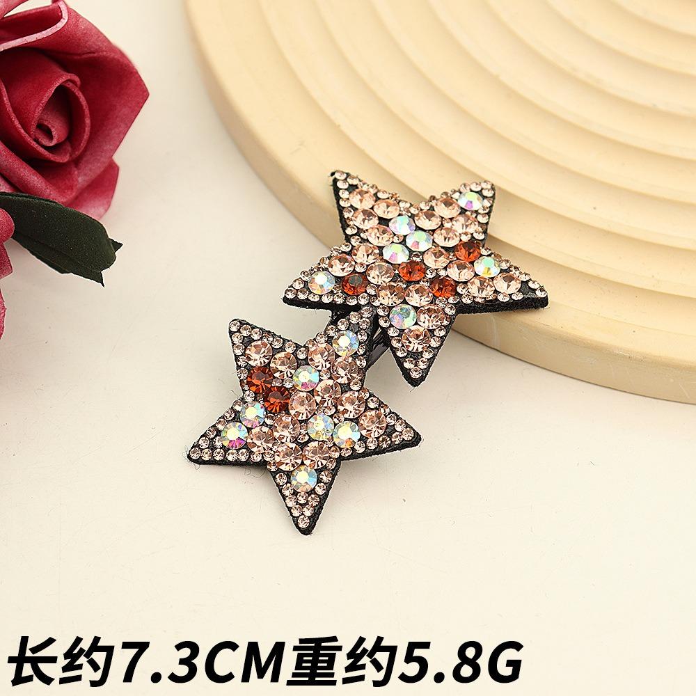 Cute Shiny Rhinestone Hairpins Women Girls Hair Clips Bobby Pin Barrettes Accessories Hairgrips Headdress Headwear Ornament