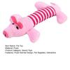 Plush Animal Dog Interactive Toy Striped Pig Elephant Duck Tug of War Pet Boredom Toy Squeaky Dog Teething Cleaning Chew Toy