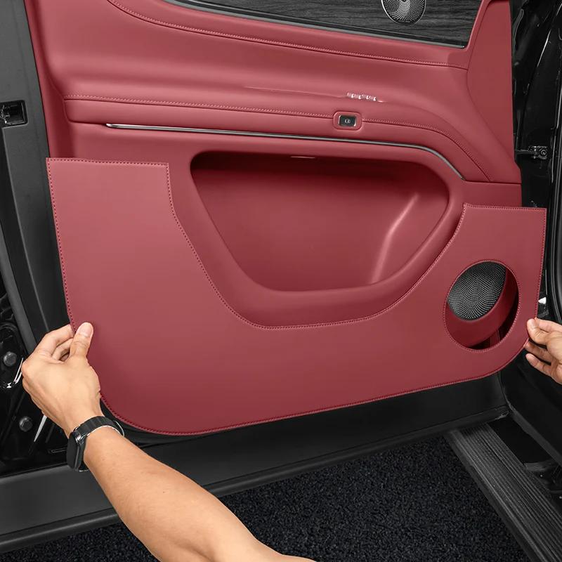 For Aito M8 2025 Leather Door Panel Anti Kick Protection Pad