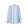 Polo Ss24 Striped Pony Logo Embroidered Oxford Long Sleeve Shirt Men Shirts Blue 710791531003