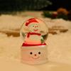 Seven-Color Luminous Christmas Cartoon Glass Ball Ornament - Children's Gift