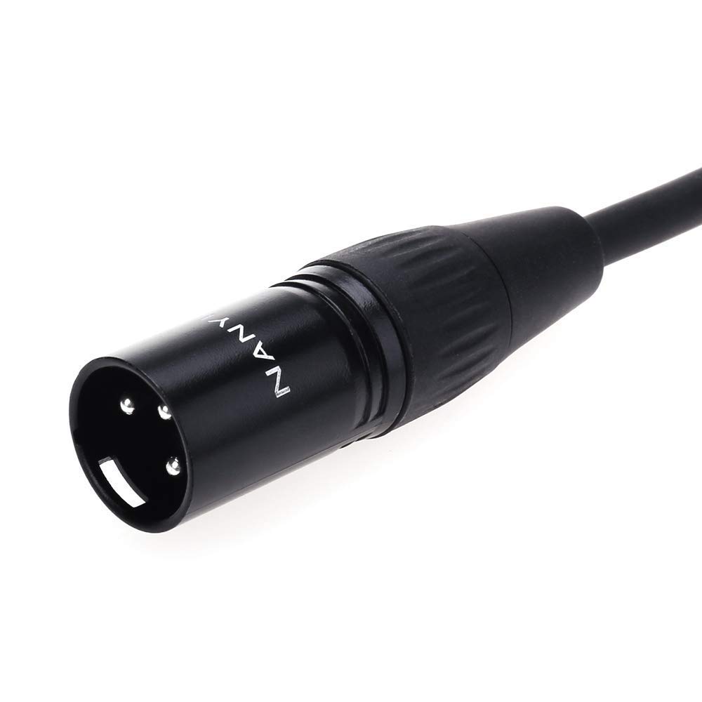 NANYI Microphone Cable XLR-XLR Patch Cable, 3-Pin XLR Male To Male Microphone Cable DMX Cable Patch Cord, Oxygen-Free Copper, 10 Meters