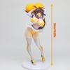 Anime Cheerleader Mädchen Figur Gelbes Cheerleading Outfit PVC Modell Spielzeug Schreibtischornament Chassis Dekoration Für Anime Sammler Geschenk