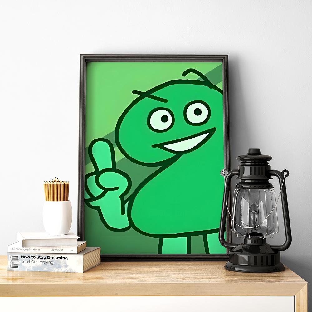 1pc Popular Interesting Cartoon Bfdi Battle For Dream Island Poster HD Poster Home Room Bar Cafe Decor Art Wall Painting Picture