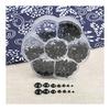 760 Pieces Stuffed Animal Eyes Black Eyes Animal Doll Toy Eye Eyes Teddy Bear Doll Making Plastic Adhesive Type Handicraft Parts DIY 3mm 4mm 5mm 6mm