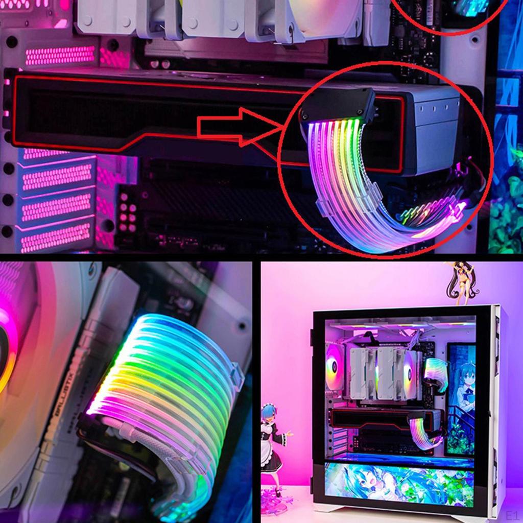 Güç Kaynağı için RGB Kablo Uzatma Kiti Kablolar