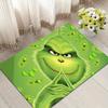 Grinch Party Style Crystal Velvet Rug, Soft Anti‑Slip Crystal Velvet Carpet for Living Room Bedroom Home Decor