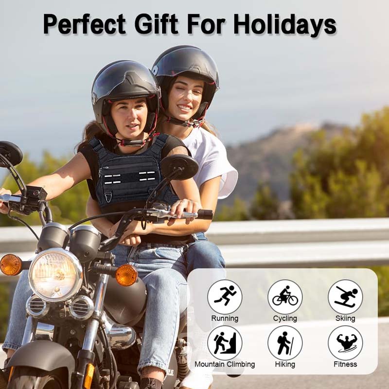 Verstellbare Sport-Lauf-Brusttasche Laufweste Tasche Reflektierende Front-Brusttasche mit Handyhalter Atmungsaktive Radweste Tasche