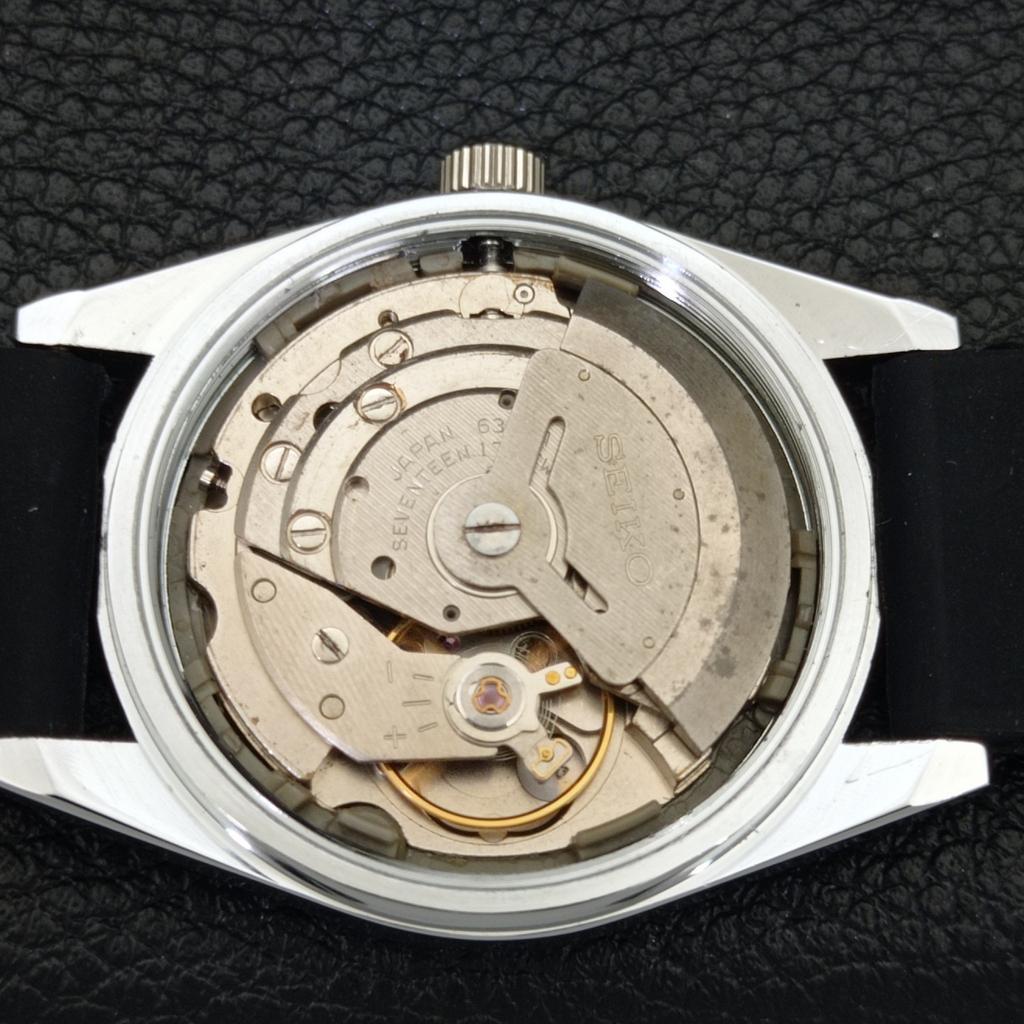 MENS VINTAGE SEIKO 5 AUTOMATIC REFURBISHED JAPAN BLACK DIAL WATCH A440554-4 Sk-a440554